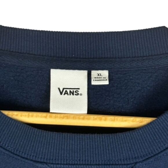 VANS Academy Colorblock Crop Crew *Navy/Cream - Picture 9 of 9